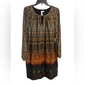 Emma & Michele Multicolor Patterned Dress XL NWT